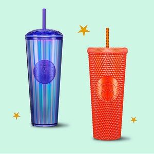 Starbucks Periwinkle Kaleidoscope Cold Cup (24 oz)